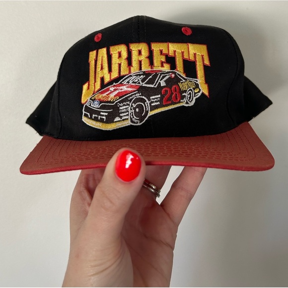 Vintage Dale Jarrett Hat 90s NASCAR Texaco Havoline Racing Snapback Cap H12 - Picture 1 of 6